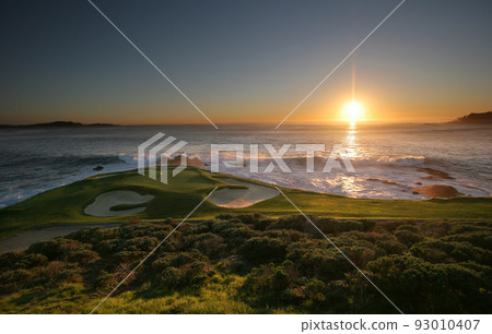 Pebble Beach golf course, Monterey, California, USA 93010407