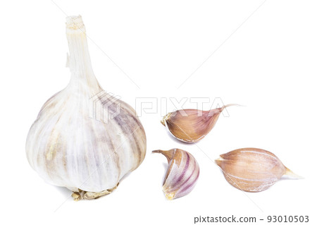 Garlic isolated on white background Garlic isolated on white background 93010503