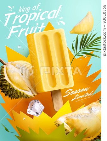 Durian tropical fruit popsicle ad 93010558