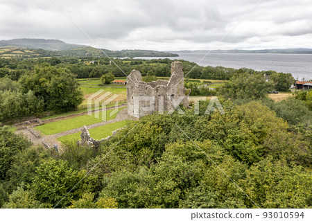 The beautiful Tully Castle by Enniskillen, County Fermanagh in Northern Ireland 93010594