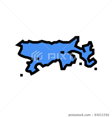 lake titicaca color icon vector illustration 93011592