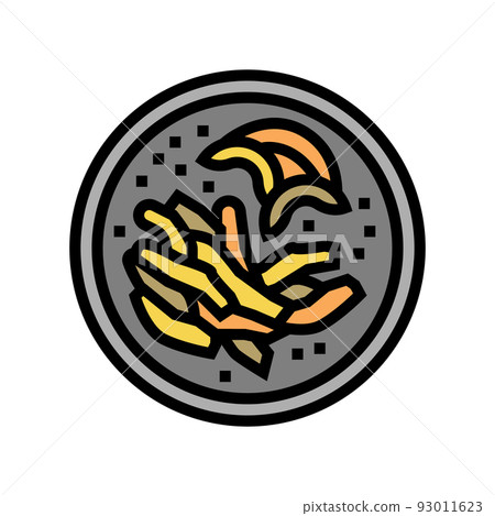 fajita chicken color icon vector illustration 93011623