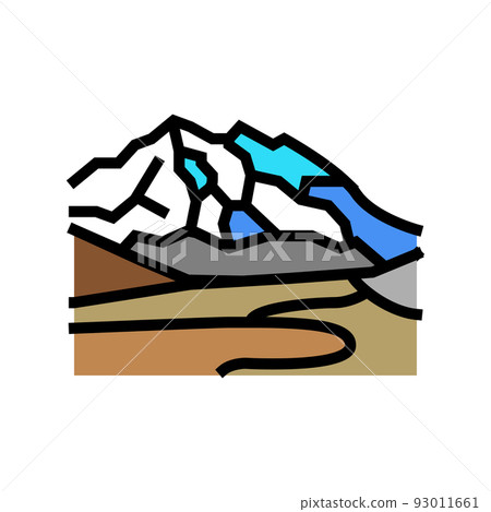 mckinley mount color icon vector illustration mckinley mount color icon vector illustration 93011661