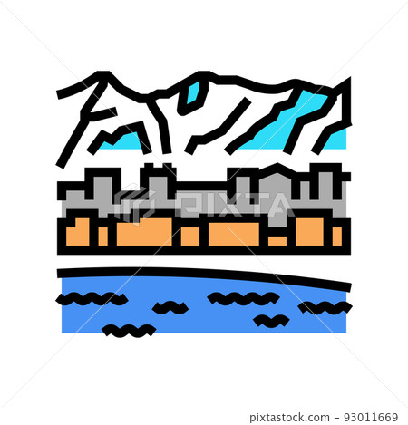 alaska state color icon vector illustration alaska state color icon vector illustration 93011669