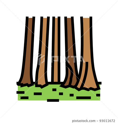 sequoia national park color icon vector illustration sequoia national park color icon vector illustration 93011672