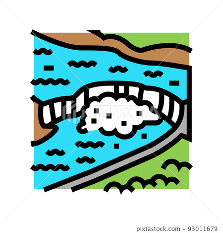 niagara falls color icon vector illustration niagara falls color icon vector illustration 93011679