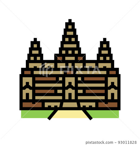 angkor wat color icon vector illustration angkor wat color icon vector illustration 93011828