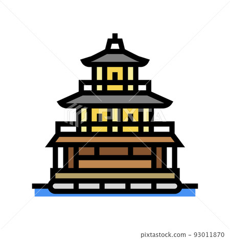 golden pavilion color icon vector illustration golden pavilion color icon vector illustration 93011870