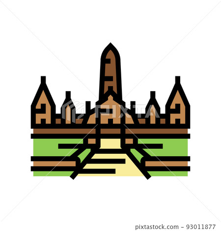 ayutthaya historical building color icon vector illustration ayutthaya historical building color icon vector illustration 93011877