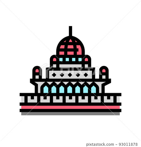 putrajaya building color icon vector illustration putrajaya building color icon vector illustration 93011878