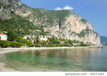 "Petite Afrique" beach in Beaulieu sur mer on the French Riviera 93011885