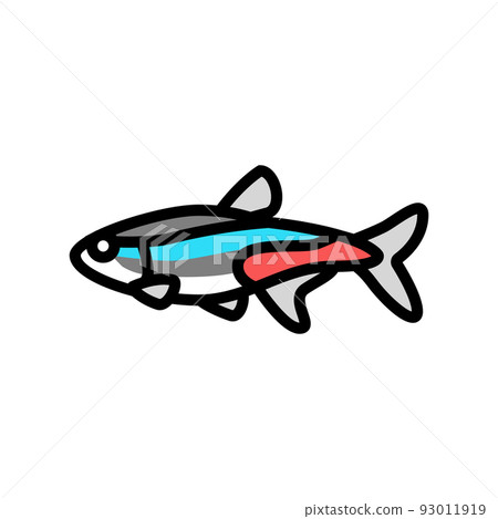 tetras aquarium fish color icon vector illustration tetras aquarium fish color icon vector illustration 93011919