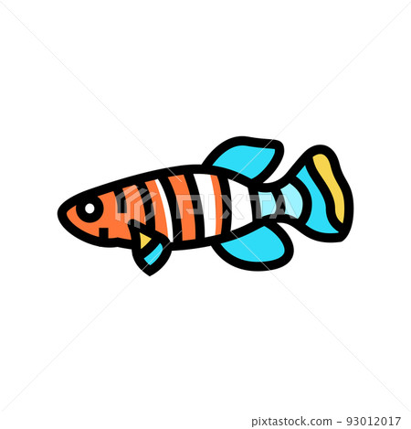 killifish aquarium fish color icon vector illustration killifish aquarium fish color icon vector illustration 93012017