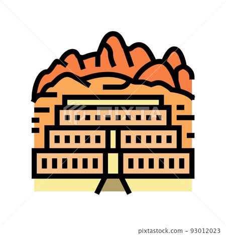 valley of kings color icon vector illustration valley of kings color icon vector illustration 93012023