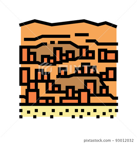 bandiagara city color icon vector illustration 93012032