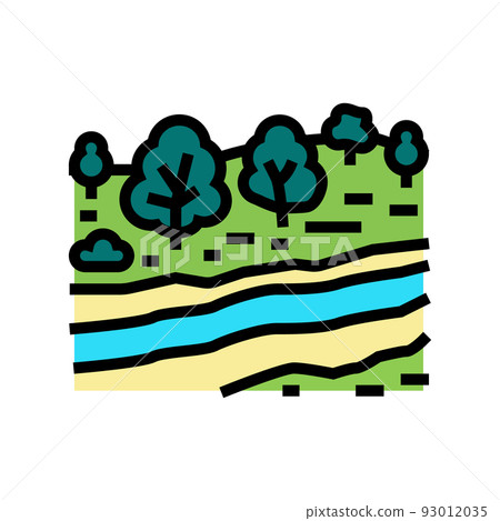 serengeti national park color icon vector illustration serengeti national park color icon vector illustration 93012035