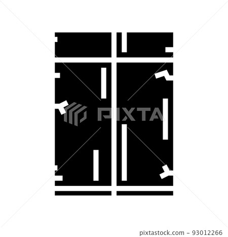 cement concrete road glyph icon vector illustration 93012266