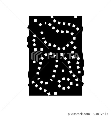 water bound macadam glyph icon vector illustration 93012314