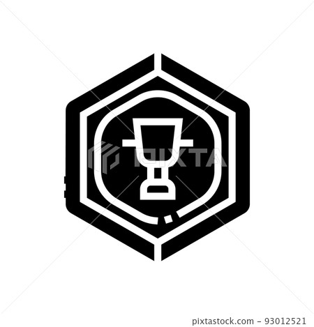 silver cup game reward glyph icon vector illustration silver cup game reward glyph icon vector illustration 93012521