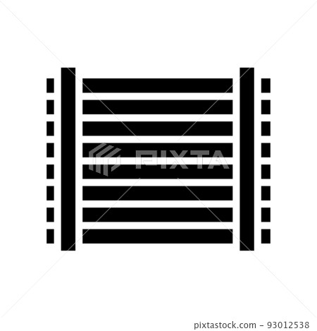 farm fence glyph icon vector illustration 93012538