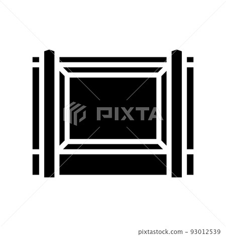 panel fence glyph icon vector illustration 93012539