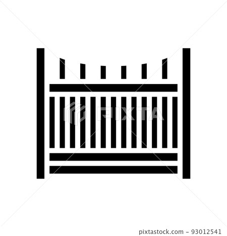 picket fence glyph icon vector illustration 93012541