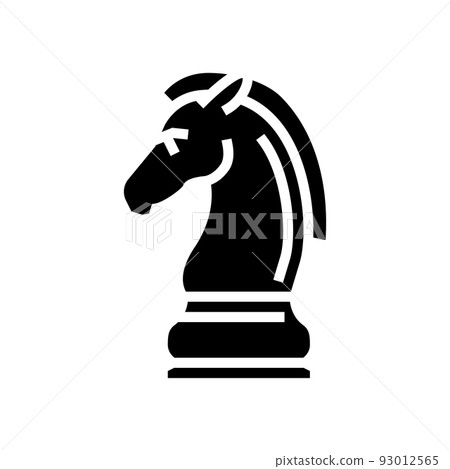 horse chess glyph icon vector illustration horse chess glyph icon vector illustration 93012565