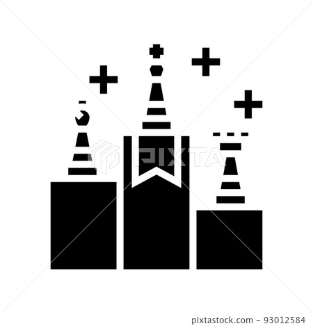 competition winners glyph icon vector illustration 93012584
