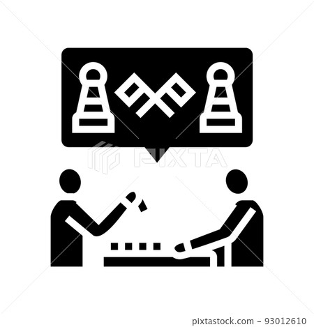 chess game playing gamer glyph icon vector illustration chess game playing gamer glyph icon vector illustration 93012610