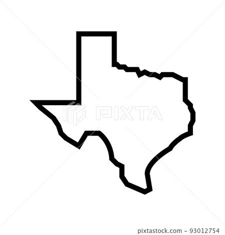 texas state line icon vector illustration texas state line icon vector illustration 93012754