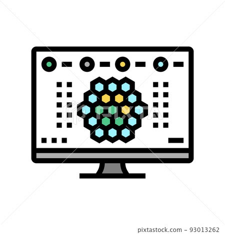online board games video game color icon vector illustration 93013262