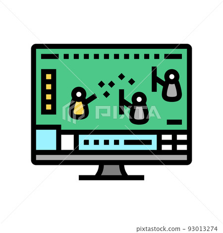mmo video game color icon vector illustration 93013274