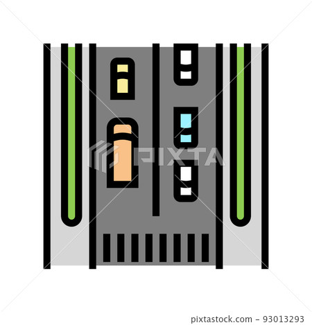 local street color icon vector illustration 93013293
