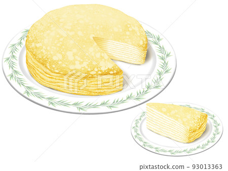 Mill crepe hole (with cut) and 1 piece 93013363