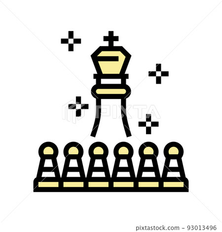 leader of game color icon vector illustration leader of game color icon vector illustration 93013496