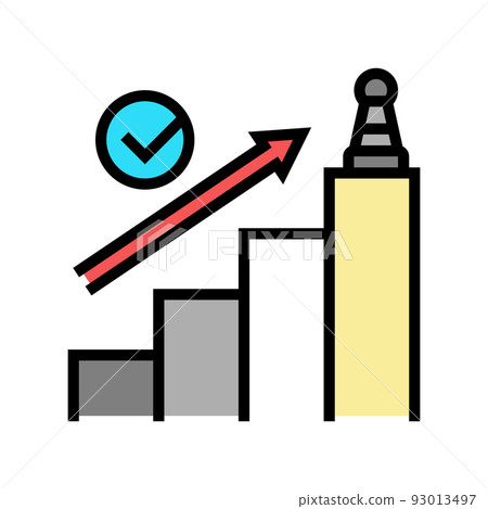 success game and business achievement color icon vector illustration success game and business achievement color icon vector illustration 93013497