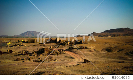 Ruined fortress at the Sai island, Nile river, Sudan 93014055