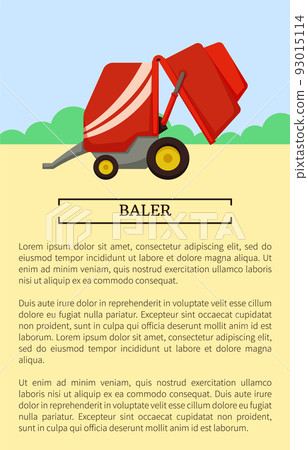 Agricultural Machinery Icon, Cartoon Vector Banner Agricultural Machinery Icon, Cartoon Vector Banner 93015114