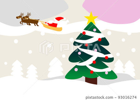 Christmas postcard template 93016274
