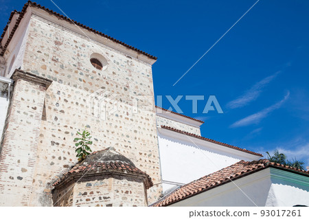 The historical Cathedral Basilica of the Immaculate Conception built between 1797 and 1837 in the beautiful town of Santa Fe de Antioquia in Colombia The historical Cathedral Basilica of the Immaculate Conception built between 1797 and 1837 in the beautiful town of Santa Fe de Antioquia in Colombia 93017261