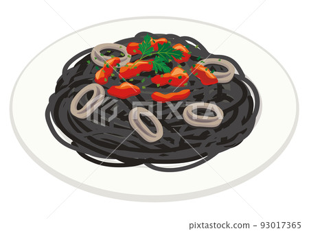 Meal_pasta_squid ink spaghetti 93017365
