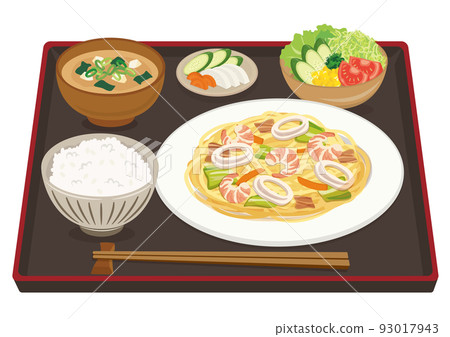 Meal_Seafood Salt Yakisoba Set Meal 93017943