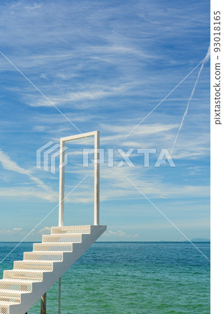 White stairs in the sea Stairs of happiness White stairs in the sea Stairs of happiness 93018165