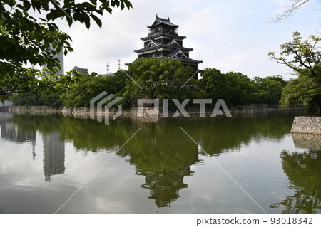 Hiroshima Castle in midsummer 93018342