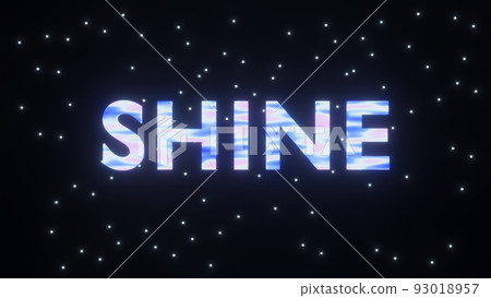 3d render of retro colored glowing text 3d render of retro colored glowing text 93018957