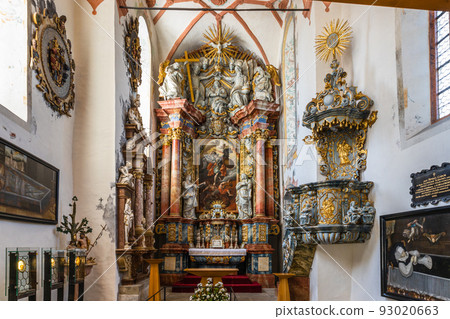 Church of the medieval Orava Castle. Oravsky Podzamok, Slovakia, 21 July 2022 93020663