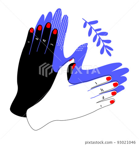 Symbol of peace - modern colorful flat design style illustration 93021046