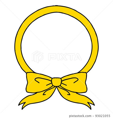 帶主線的黃絲帶標誌 93021055