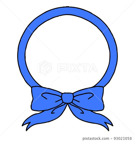 帶主線的藍絲帶標誌 93021058