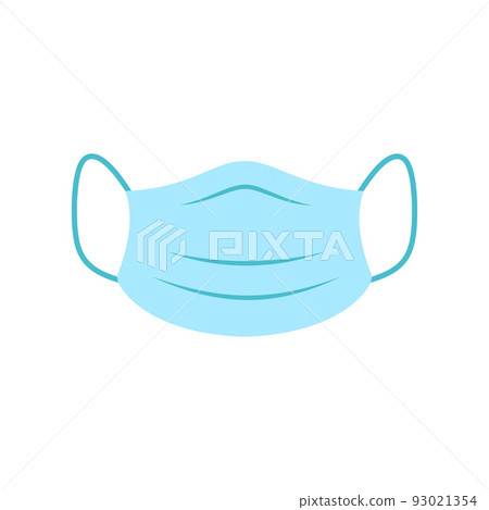 medical mask in flat style isolated on white medical mask in flat style isolated on white 93021354